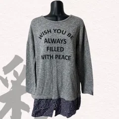 CINEMA CLUB　シネマクラブ　長袖　Tシャツ　メッセージプリント　レイヤード