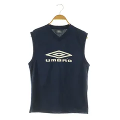 アンブロ UMBRO GACH1 DRY-SONIXノースリーブインナーシャツ タンクトップ Vネック プリント M-L ネイビー /MY ■OS ■SHのサムネイル