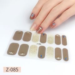 Z085 ネイルシール 貼るだけ ジェルネイル 3D 時短簡単お手軽 セルフネイル マニキュア 張るだけ ウエディング 手用 夏 デコシール 柄花フラワー蝶バラ星ボタニカル かわいい シンプル ブライダル シルバー ゴールド ホワイト グラデーション 単色★4