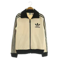 アディダスオリジナルス adidas originals 23AW プレミアム ベッケンバウアー リュクス トラックトップ ジャケット ベロア 刺繍 XS ワンダーホワイト ブラック /MY ■OS