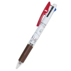 【メール便】スヌーピー 黒赤青3色ボールペン ジェットストリーム 0.5 もぐもぐアップ ピーナッツ カミオジャパン 新学期準備文具 キャラクター グッズ 