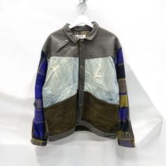 再構築デニムジャケット レザー メンズ ブルゾン リメイク remake 久喜倉庫店 HK0017