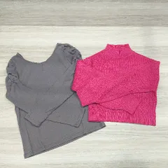 ◇ 《 GRL まとめ売り3点セット サイズL リブニット セーターニットそー レディース 》 E  【1304050029899】