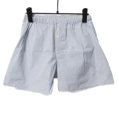 未使用 FUJI フジ STRIPE TRUNKS アンダーウェア ストライプ トランクス イージーショーツ コットン  ホワイト ブルー F 27109926のサムネイル