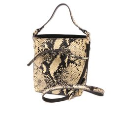 フルラ ショルダーバッグ サコッシュ パイソン ヘビ レザー 本革 白 ホワイト white 黒 ブラック black FURLA
