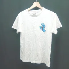 ◇ SANTA CRUZ サンタクルーズ クルーネック プリント ブランドロゴ 半袖 Tシャツ サイズM ホワイト レディース E 【1309250026204】のサムネイル