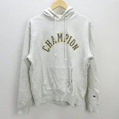 G■チャンピオン/champion  カレッジロゴプリントパーカー/C8-Q115R【XL】白系/men's/17【中古】■