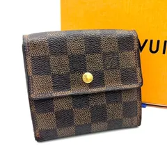 【美品】ルイヴィトン ダミエ ポルトモネビエカルトクレディ Wホック財布