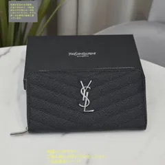 サンローラン　Yves Saint Laurent ブラック長財布 YSL サンローラン SAINTLAURENT 長財布 ブラック - メルカリ