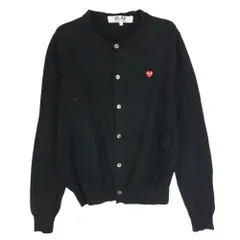 PLAY COMME des GARCONS プレイコムデギャルソン AZ-N053 カーディガン コットン ブラック系 L【中古】
