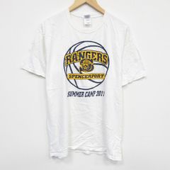 L/古着 半袖 Tシャツ メンズ サマーキャンプ コットン クルーネック 白 ホワイト 25aug08 中古のサムネイル