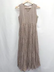 ◇ ⊂ FRAY I.D フレイ アイディー 袖なし 袖なし ロング丈 ワンピース サイズなし ブラウン系 レディース E  【1505130010718】