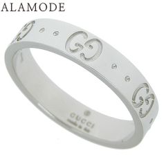 クロスラインダイヤモンドリング K18 ホワイトゴールド WG リング  