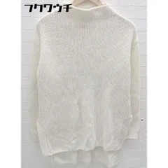 ◇ SCOT CLUB スコットクラブ ボトルネック スリット 長袖 ニット セーター サイズ9 ホワイト レディース 【中古】 【1102230014839】