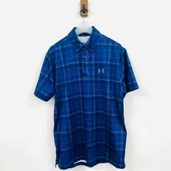 アンダーアーマー ゴルフウェア  半袖ポロシャツ ブルー サイズ:M