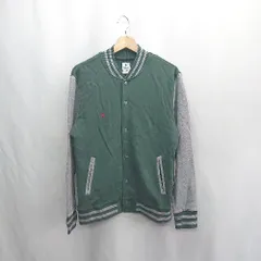 R.NEWBOLD スタジャン L ネイビー/アイボリー 中古・古着通販】R.NEWBOLD (アールニューボールド) スタジャン