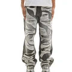 海外限定 KDNK ディーケーエヌケー Distressed Baggy ディストレスト バギー ジーンズ (JNS50)