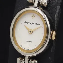稼働 良品  LONGING FOR MOMENT V810-6280 QZ シルバー文字盤 レディース腕時計 OGH 2000000