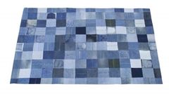 44 RugRu（ラグル） デニム パッチワーク ラグ カーペット wtw購入品