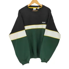 フィラ FILA ロゴ刺繍クルーネックスウェット メンズ  XXL