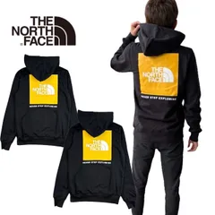 ザ ノースフェイス The North Face ボックス パーカー バックプリント NF0A7UNS ブラック×ゴールド フーディー メンズ レディース 裏起毛 THE NORTH FACE BOX NSE HOODIE 新品 正規品 未使用品