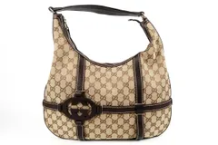 【新品同様・未使用】GUCCI グッチ GGキャンバス ホーボー ワンショルダーバッグ 181500【SZ46】