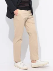 ヒューゴボス HUGO BOSS ストレッチコットン ノータック パンツ HB50534612 ベージュのサムネイル