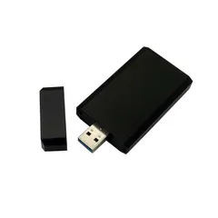 mSATA SSDからUSB 3.0対応ヘ変換 ケーブル不要USBメモリー型アダプタ アルミ外付けケース (黒)