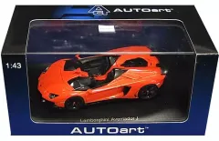 【中古】ミニカー 1/43 ランボルギーニ アヴェンタドール J(オレンジ) [54652]