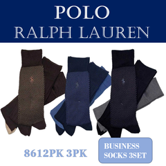 POLO RALPH LAUREN(ポロ ラルフローレン) 3足組(6枚) メンズ ビジネスソックス 8612PK 3PK