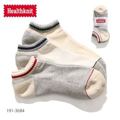 ヘルスニット【Healthknit】191-3684 アンクルソックス 3Pソックス 靴下 ショートソックス メンズ 3足セット