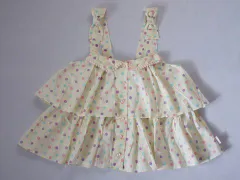 ★5 新品 未使用 メゾピアノ ジュニア メゾピアノジュニア mezzo piano junior アウトレット 子供服 女の子 160cm キャミソール ブラウス 黄色 クリーム 春 夏 トップス ガールズ キッズ ジュニア 【中古】 ユーズド