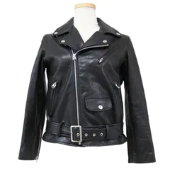 beautiful people ビューティフルピープル ジャケット ブラック 黒 サイズ:140 UNITEDARROWS 別注 ラムレザー ショート丈 ライダースジャケット 本革 アウター ブルゾン【レディース】のサムネイル