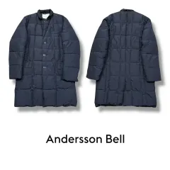 美品Andersson Bell テディベアコートブルー大きいサイズM