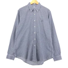 古着 ブルックスブラザーズ Brooks Brothers Est.1818 長袖 ボタンダウンチェックシャツ メンズL相当/eaa470502
