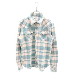 T.M.T (ティーエムティー) 13AW 2ポケット コットン チェック 長袖シャツ ブルー TSH-F13SP02のサムネイル