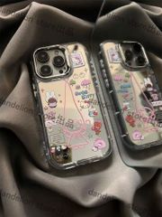 スマホケース　キティちゃん　鏡　ミラー　長帽子　iPhone対応　アイフォンケース　iPhone16pro/16promax/15/14/13/12/11　可愛いケース　海外限定　新品未使用