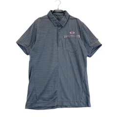 サイズ： OAKLEY オークリー 434392JP 半袖ポロシャツ ボタンダウン ボーダー柄 グレー系 [240101370158] ゴルフウェア メンズ ストスト