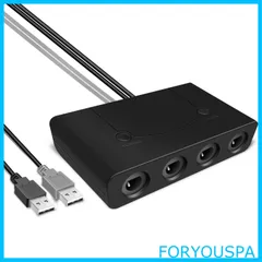 【数量限定】SooPii gcコントローラー接続タップ ニンテンドースイッチ ゲームキューブ コントローラ 接続タップ TURBO連発機能対応 HOMEボタンアリ 大乱闘スマッシュブラザーズ対応 switch OLED/Switch/WiiU/PC用 swit