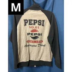 【THE アメカジ】ペプシコーラ　ジップアップ　スウェットジャケット　M