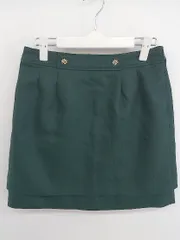 ◇ PROPORTION BODY DRESSING 装飾 ミニ スカート サイズ3 グリーン レディース E  【1302040004116】