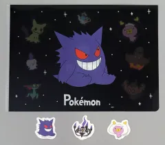 【中古】クリアファイル ゲンガー＆シャンデラ＆フワンテ クリアステッカー＆ギミッククリアファイルセット 「一番くじ Pokemon Type：Ghost」 G賞