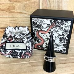 GUCCI グッチカットアウトロゴ ブランデッド Gリング  23号 指輪 アクセサリー Ag925　シルバー