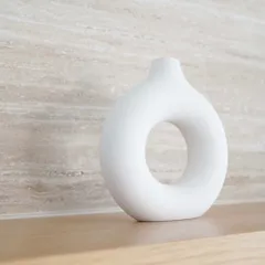 新品／一点もの】フラワーベース 陶器 ハンドル付きピッチャー 岡崎勉 信楽