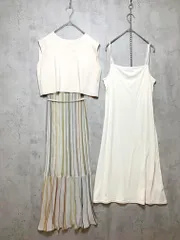 LAGUNAMOON ラグナムーン 032320301601 定価17600円 ラメ レインボー ニット ワンピース sizeM/アイボリー ■◆レディース