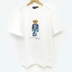 POLO RALPH LAUREN ポロ ラルフローレン Printed Regatta Bear Crew ポロベア Tシャツ XXLサイズ ※中古