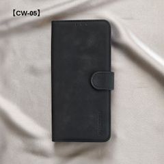 Xiaomi 15 Ultra ケース - ヌバックレザー風しっとり手触り手帳タイプケース（ブラック）
