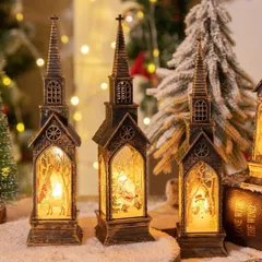 インテリア雑貨 インテリア小物 装飾 置物 オブジェ オーナメント 光る ライト クリスマス クリスマスパーティ 雪だるま サンタ トナカイ かわいい おしゃれ 玄関 リビング ダイニング 寝室 3個セット