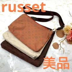 美品❣️russetラシット3連ショルダーバッグレディースブランド肩かけバッグクロスボディモノグラム
