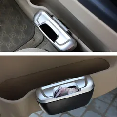 新品 ゴミ箱 車載 車用 ダストボックス ダストbox クルマ ふた付 スリム 自動車 収納 ドライブ 便利 ドアポケット 座席 小物入れ コンパクト カー用品 コンパクト トラック ワゴン ミニバン スマート くず入れ a-1581のサムネイル